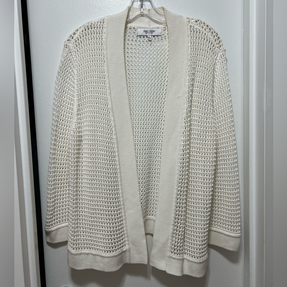 JONES STUDIO Open Knit Cardigan